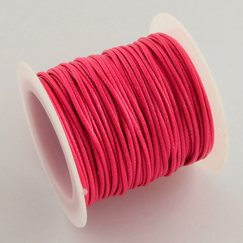 1Roll Waxed Polyester Cord 1mm Thread String Line Braided Craft Jewelry