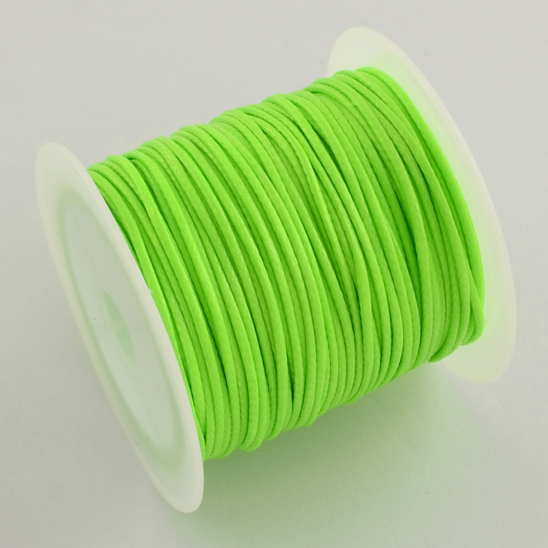 1Roll Waxed Polyester Cord 1mm Thread String Line Braided Craft Jewelry