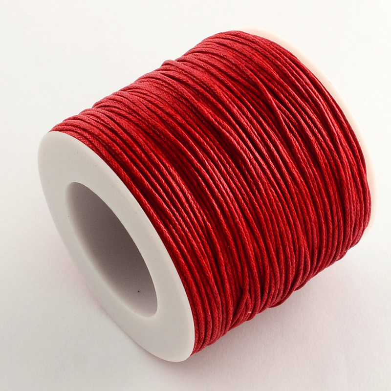 1Roll Waxed Cotton Thread Cord Beading String Wire Rope 1mm Craft
