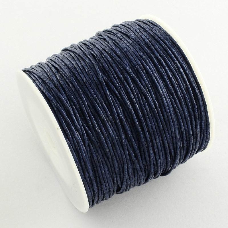 1Roll Waxed Cotton Thread Cord Beading String Wire Rope 1mm Craft