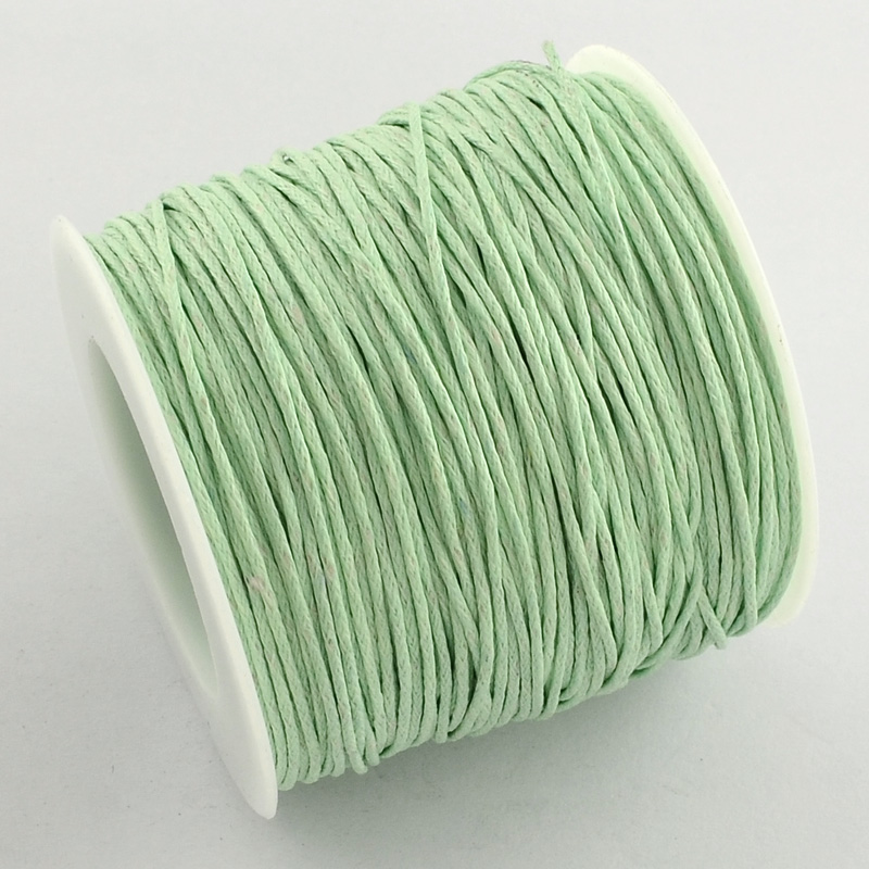 1Roll Waxed Cotton Thread Cord Beading String Wire Rope 1mm Craft