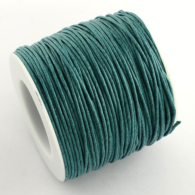 1Roll Waxed Cotton Thread Cord Beading String Wire Rope 1mm Craft
