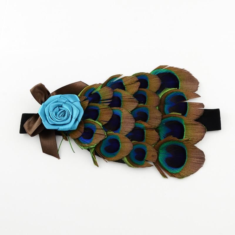 Fashion Cute Dyed Peacock Feather Childern Headbands Fashion Cute Dyed Peacock Feather Childern Headbands