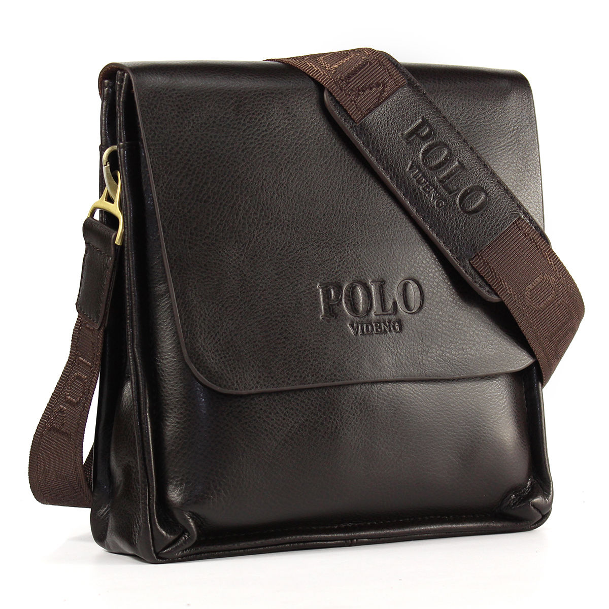 Vertical POLO Men's Leather Shoulder Messenger Bags Briefcase Top Quality eBay
