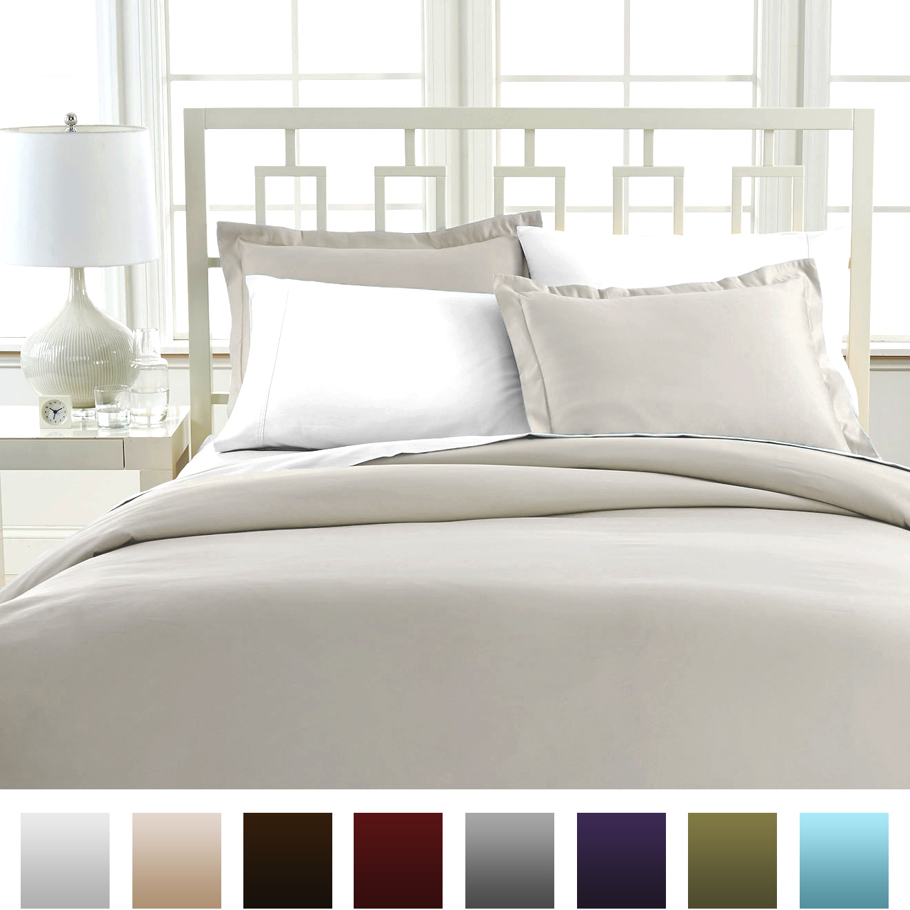 Beckham Hotel Collection® Luxury Soft Duvet Cover Set eBay