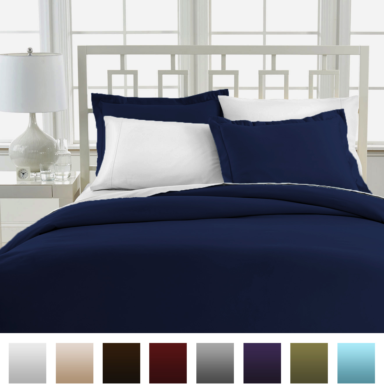 Beckham Hotel Collection® Luxury Soft Duvet Cover Set eBay