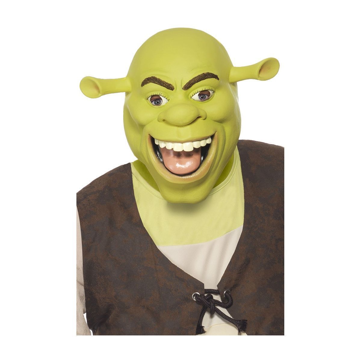 Adult Licensed Shrek Mask Ogre Latex Full Head Fancy Dress Costume
