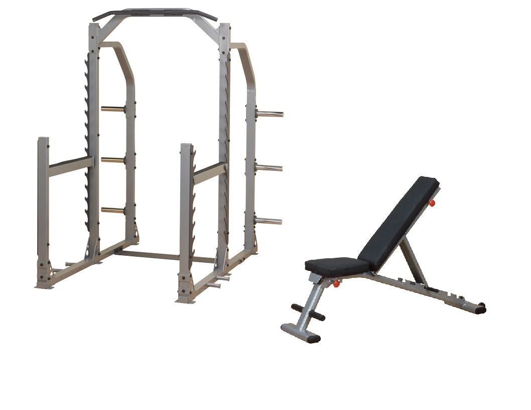 BodySolid Fitness Weight Lifting Equipment Package Includes SMR1000