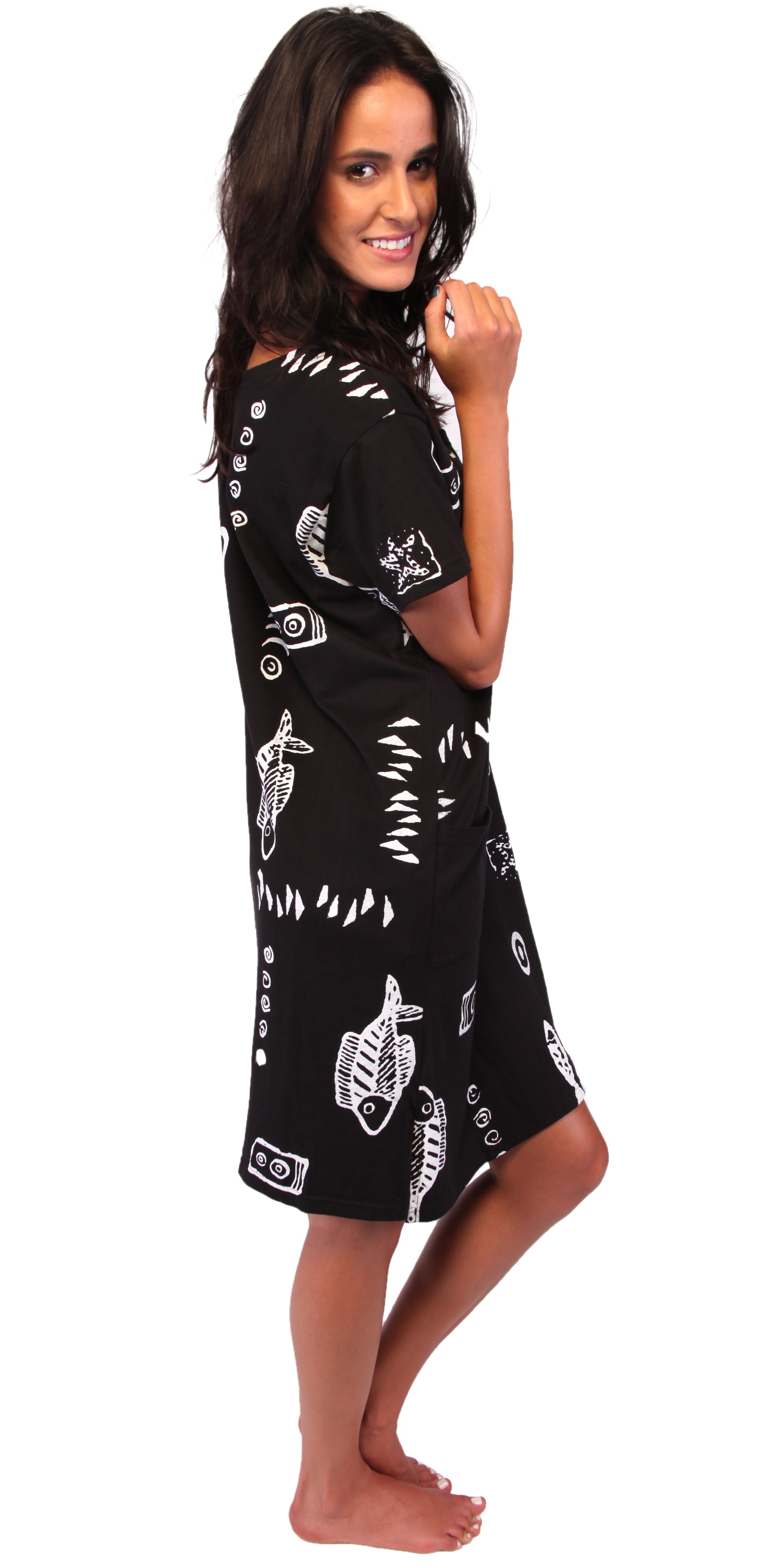 Ingear Women's Plus Size Dress Summer Beach Casual Short Cotton Cover