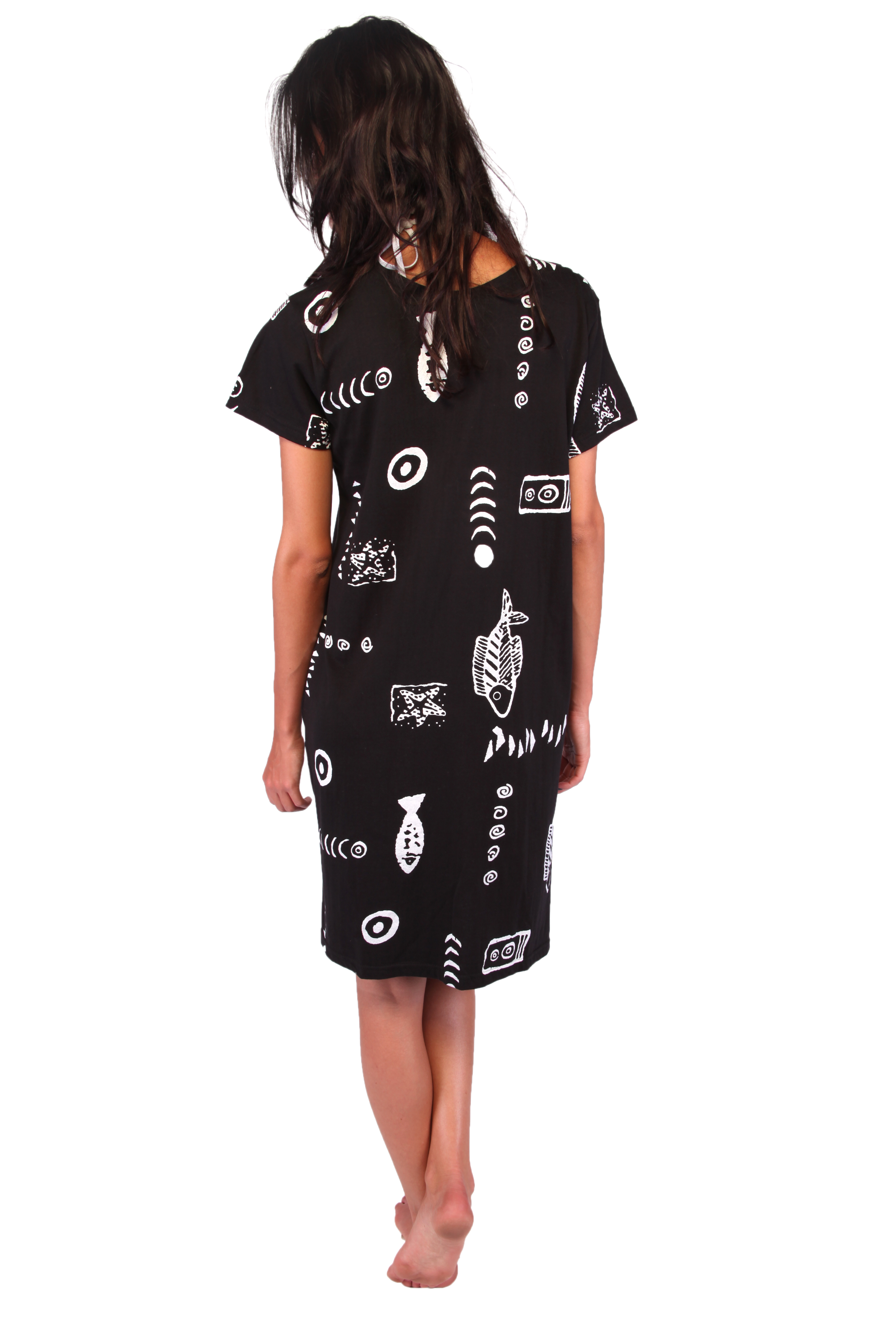 Ingear Women's Plus Size Dress Summer Beach Casual Short Cotton Cover Up Dress