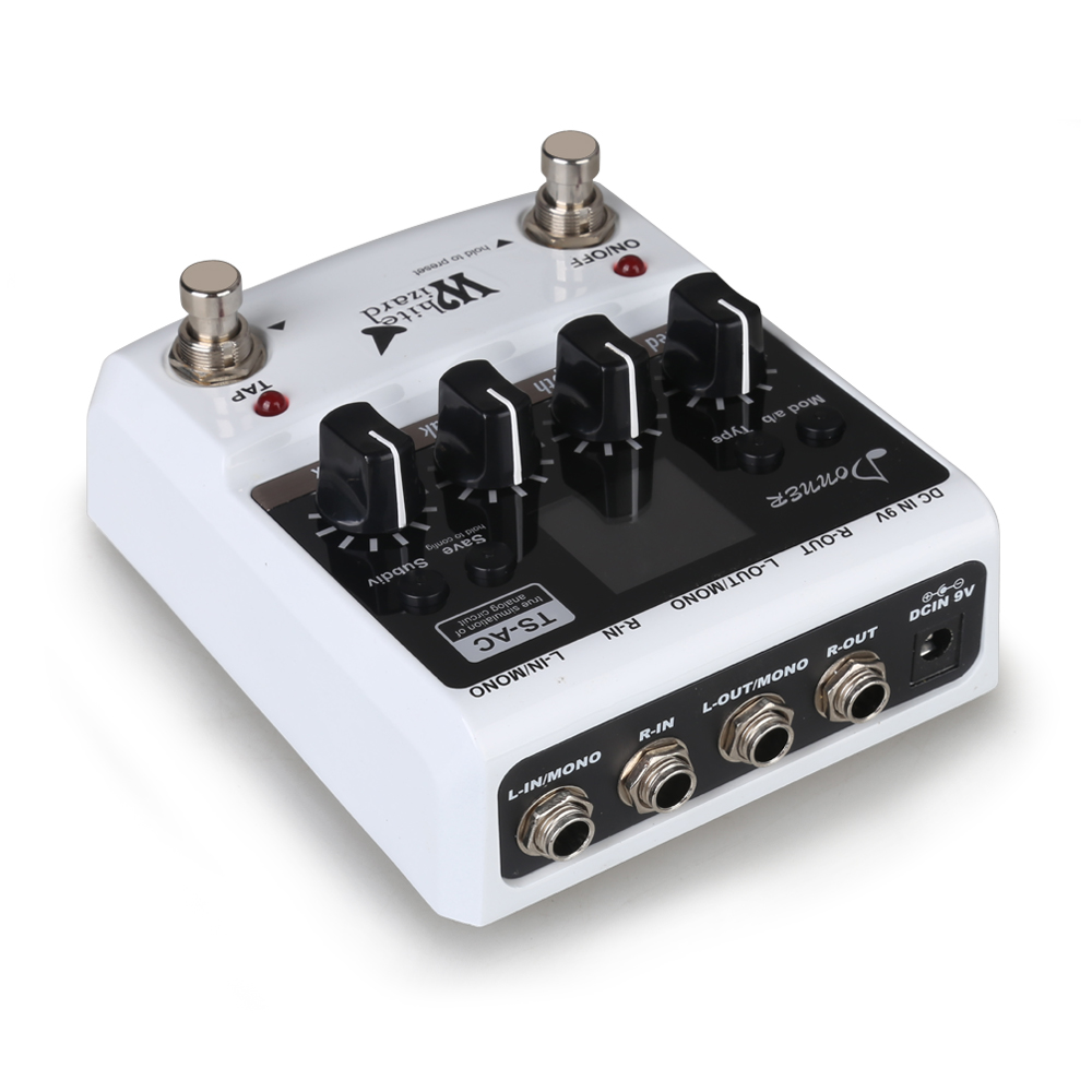 Donner White Wizard Digital Multi Modulation Guitar Effects Pedals eBay