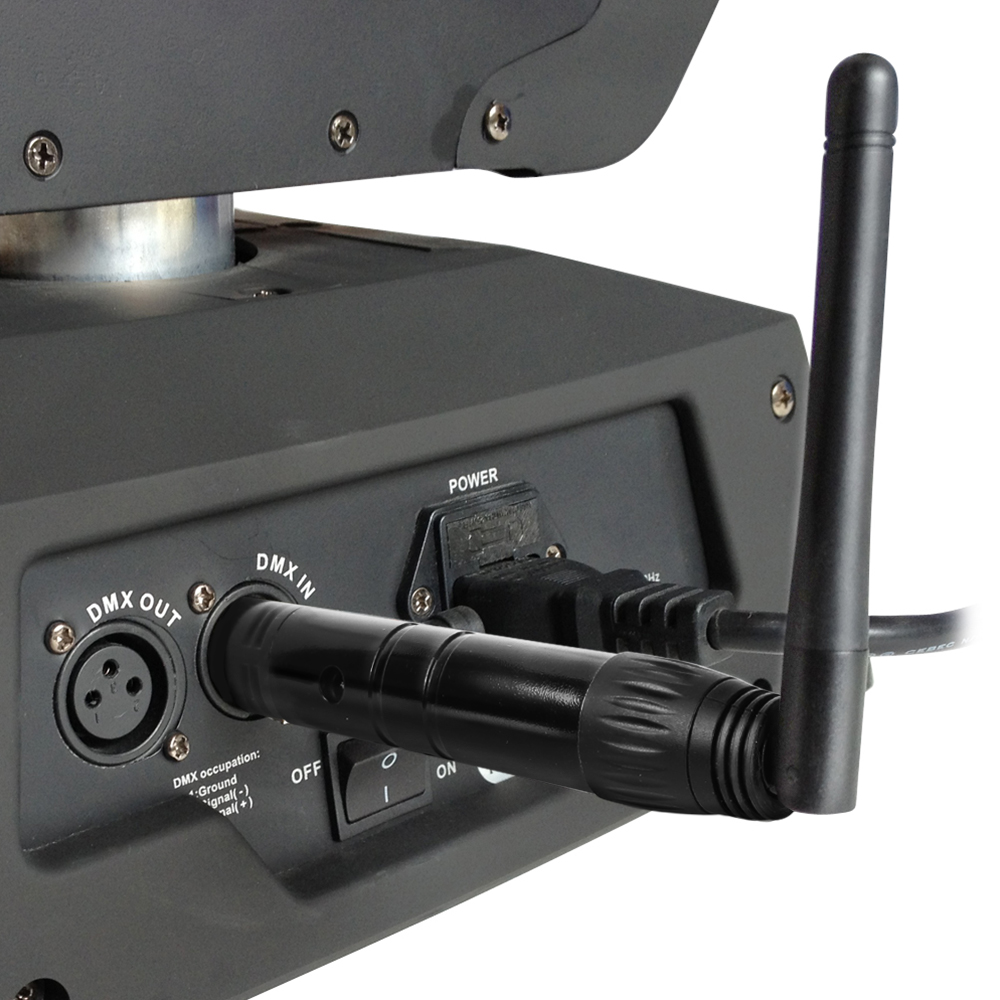 Donner Transmitter & Receiver 2.4G DMX Black Wireless Lighting Stage