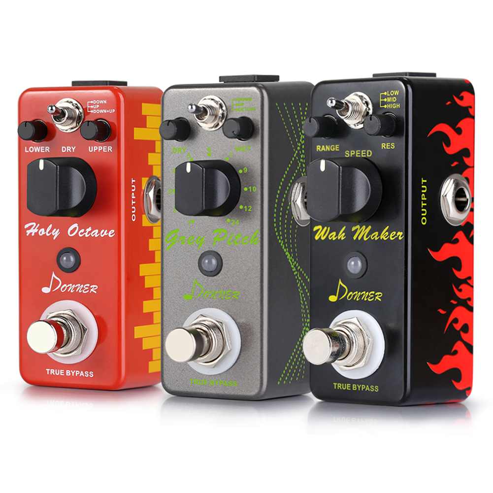 Donner Grey Pitch Guitar Bass Effects Pedals 3 Modes Polyphonic Pitch