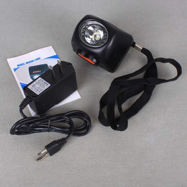 Cree 3W LED Cordless KL4.5LM Miner Safety Cap Lamp LIion Battery LCD