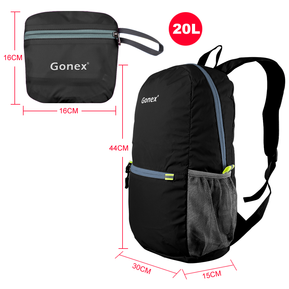 Gonex Outdoor Sports Camping Hiking Backpack Bag Folding Waterproof Day Packs