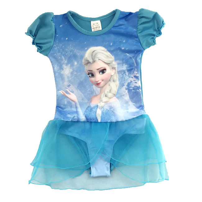 Girls Gymnastics Dance Dress Kids Ballet Tutu Leotard Skirt Skating Frozen Elsa eBay
