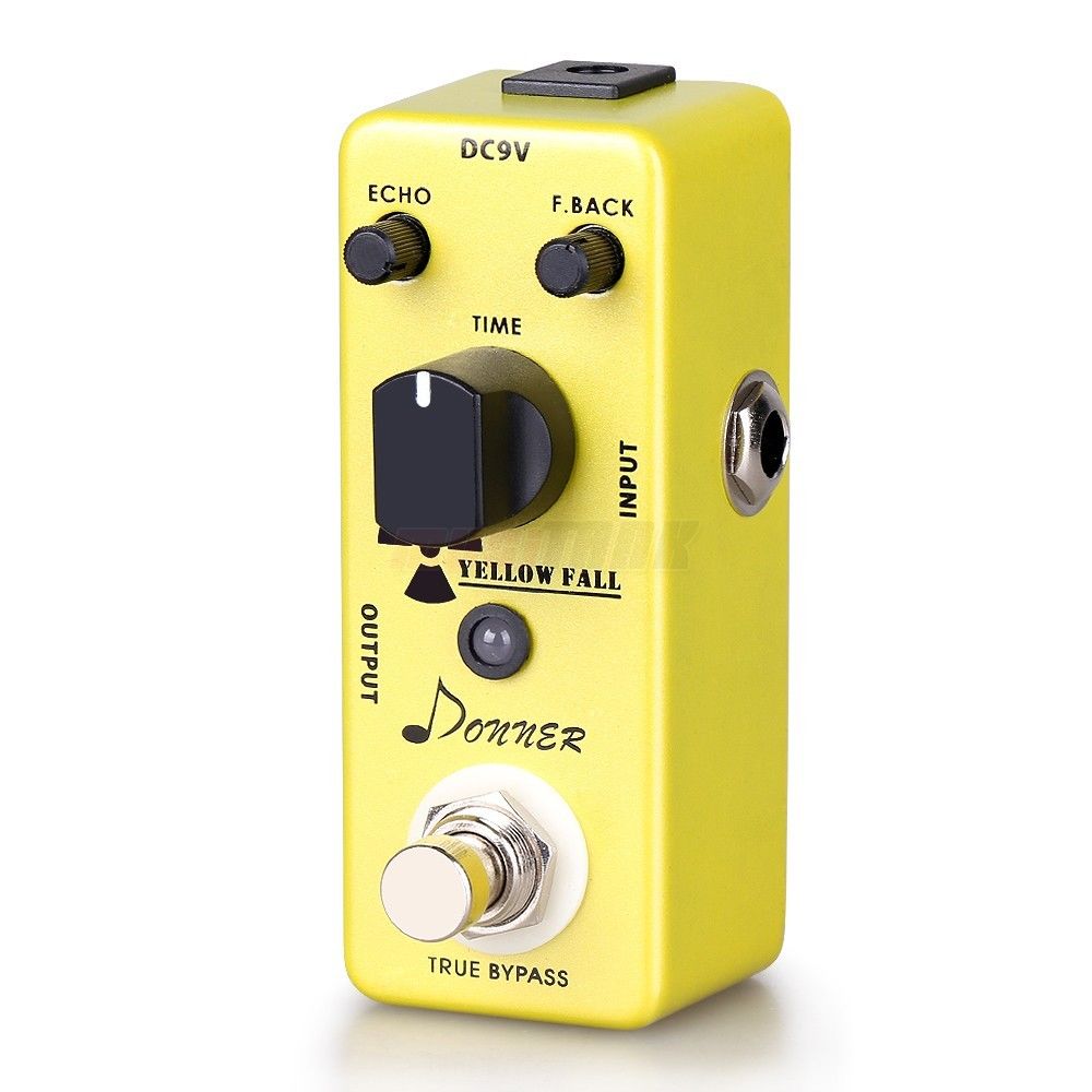 Donner Yellow Fall Delay Guitar Effect Pedal Pure Analog Whole Circuit
