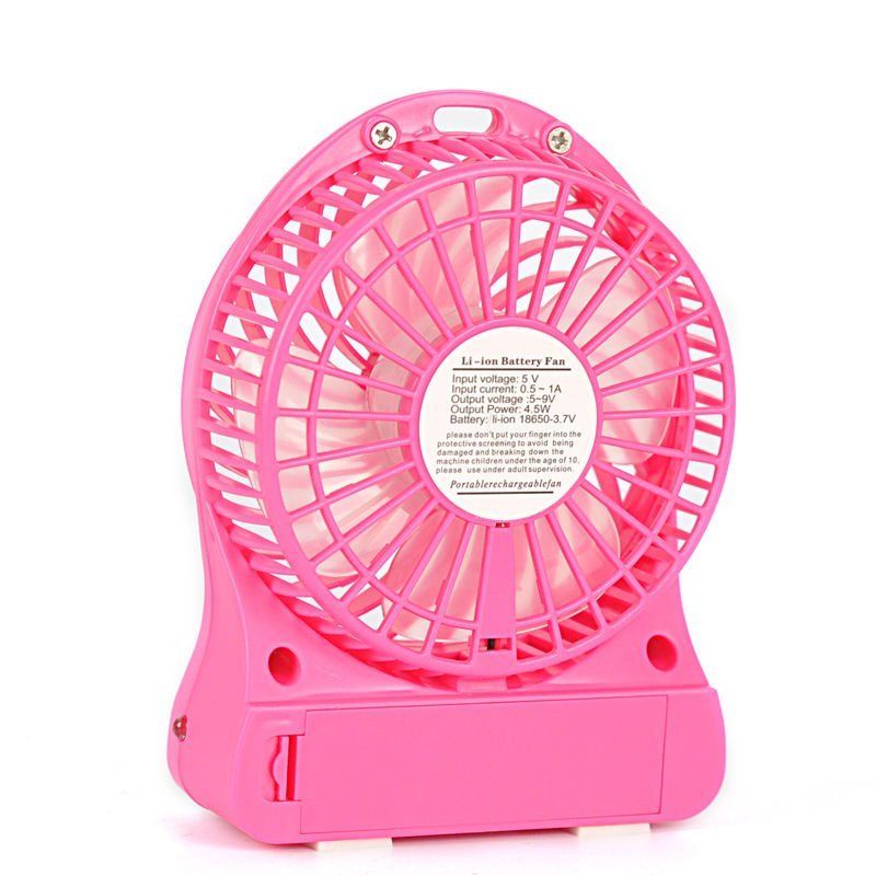 Portable Rechargeable USB Desk Pocket Mini Fan Handheld Travel Blower