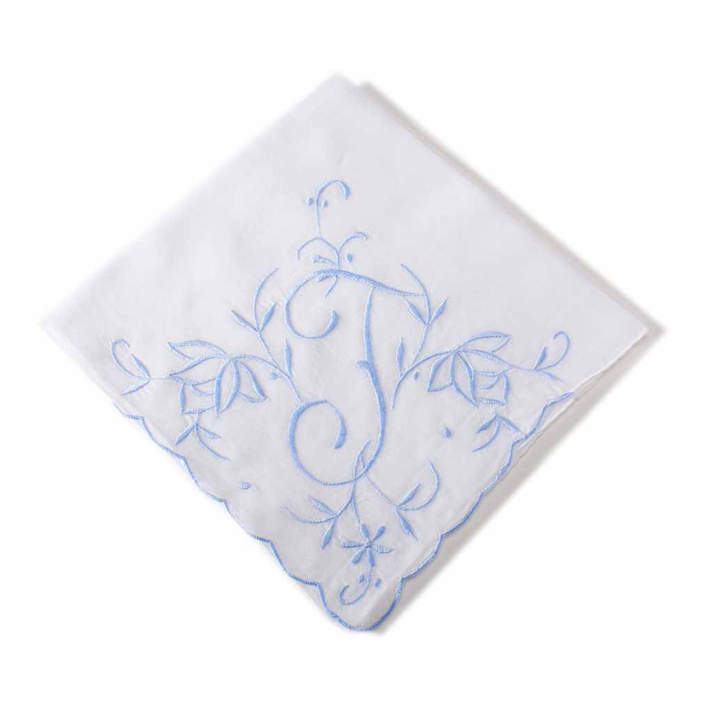 Extra Large Cotton Handkerchief with Monogram Embroidery eBay