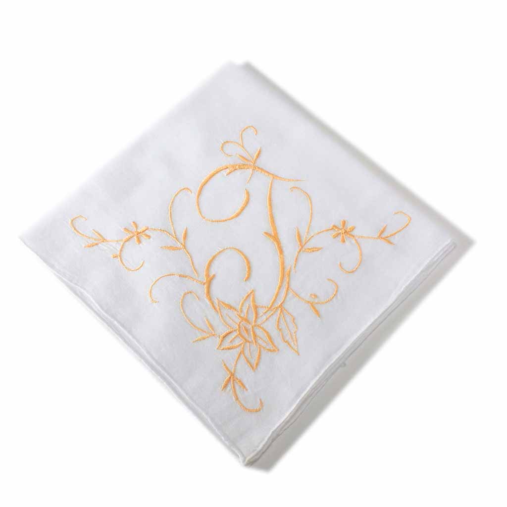 Extra Large Cotton Handkerchief with Monogram Embroidery eBay