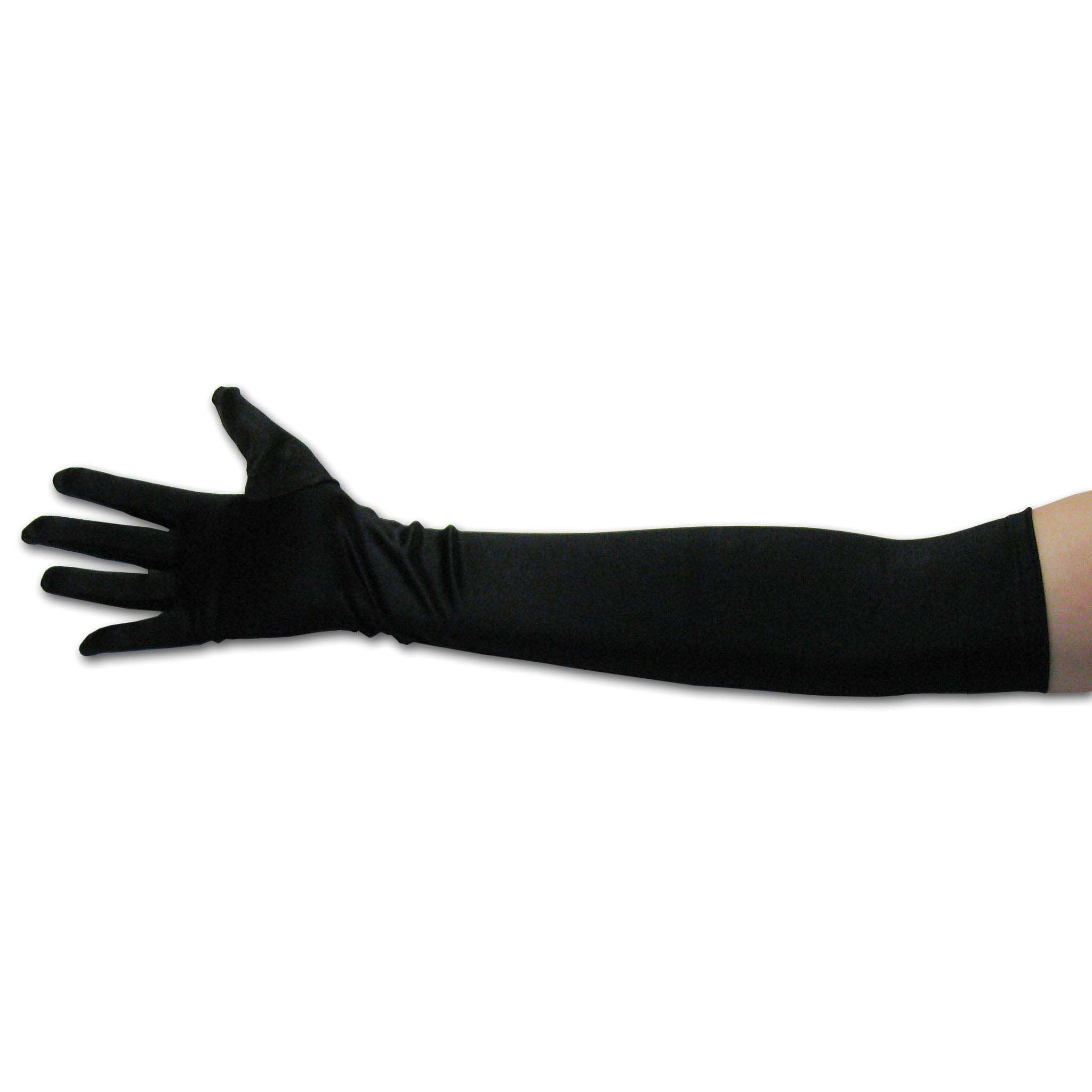 22" Classic Adult Size Opera Length Satin Gloves