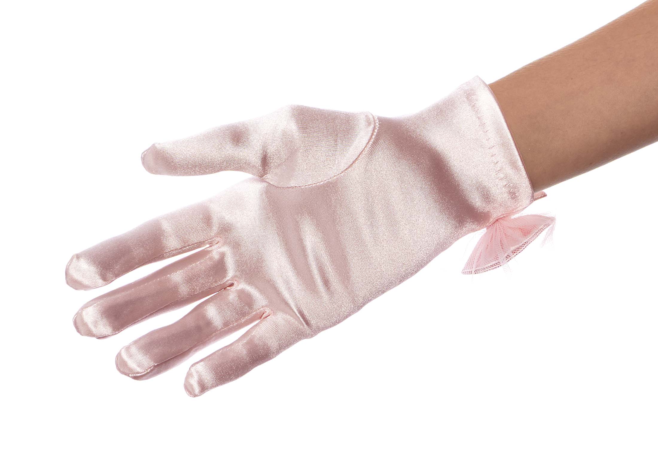 Starring Role Shiny Satin Wrist Gloves with Bow eBay