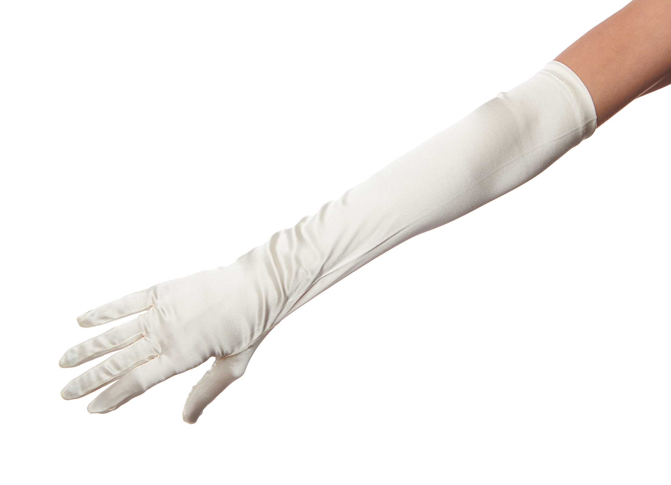Luxury Suite Stretch Silk Over the Elbow Length Gloves