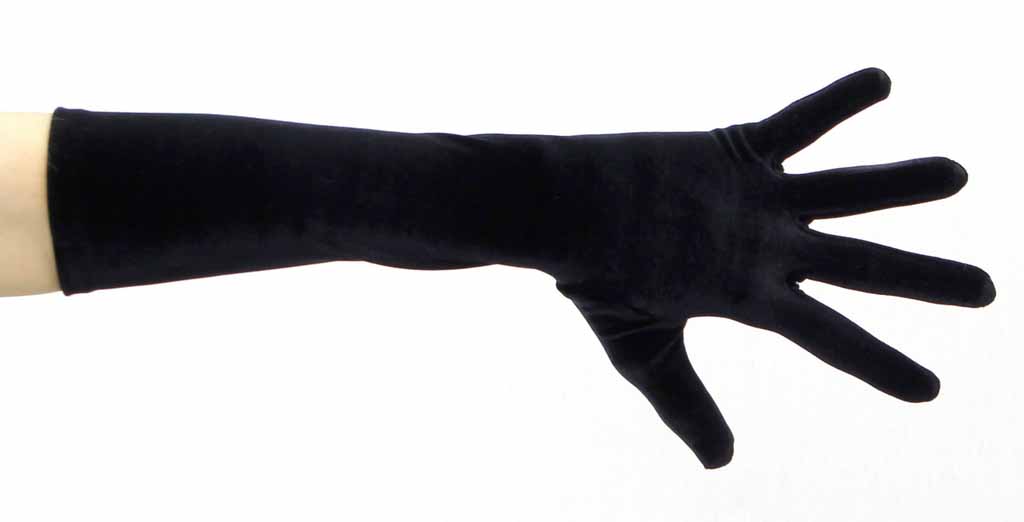 Pure Opulence Elbow Length Velvet Gloves