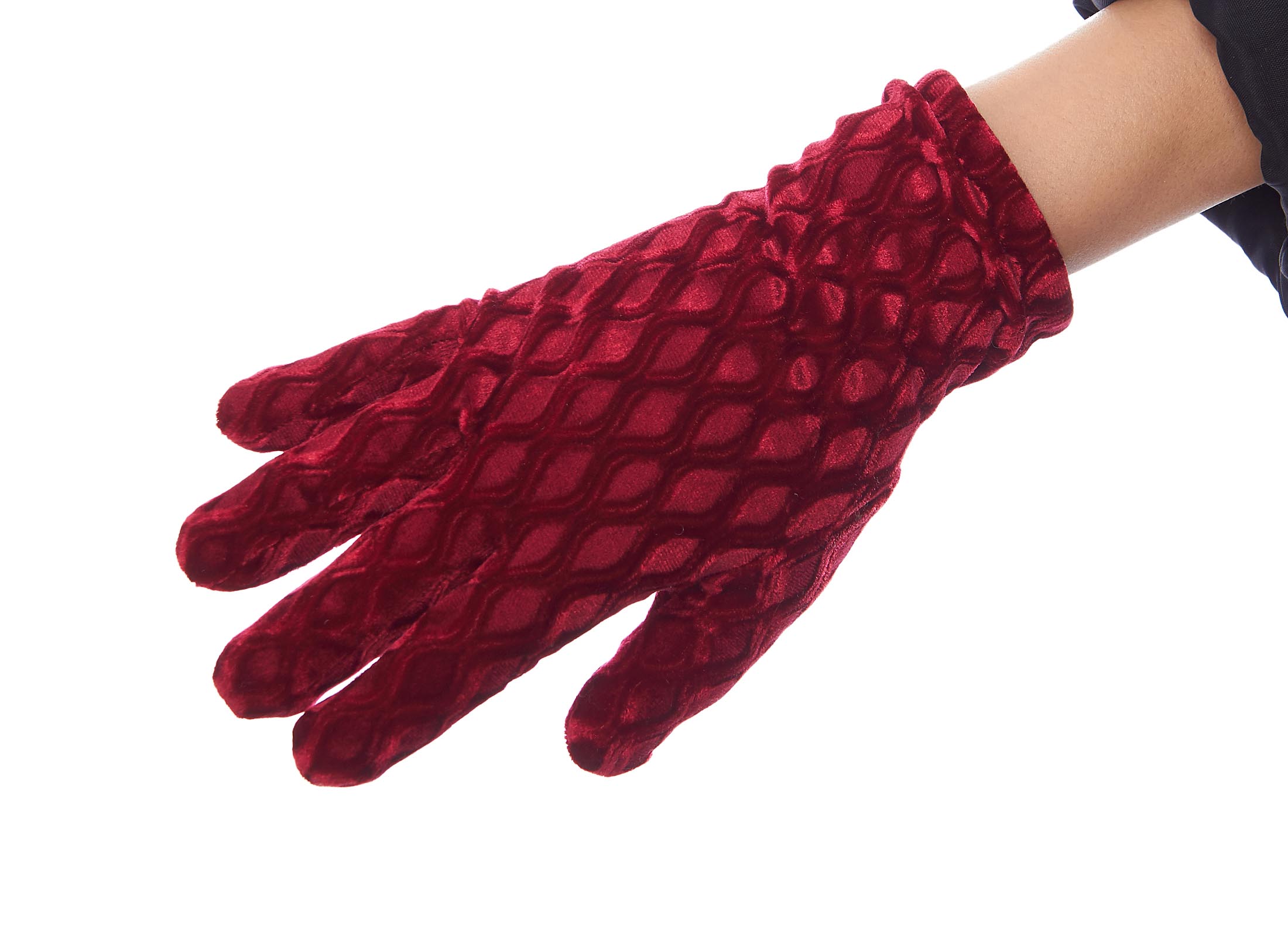 Textured Treasure Velvet Gloves with Thinsulate Lining