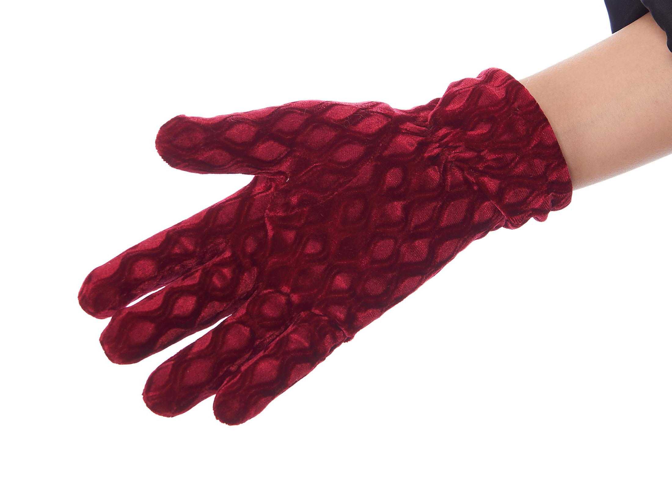 Textured Treasure Velvet Gloves with Thinsulate Lining