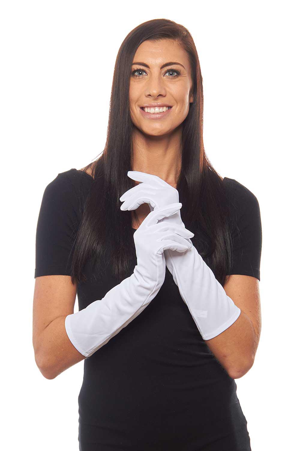 Simply Sleek Elbow Length Matte Finish Gloves