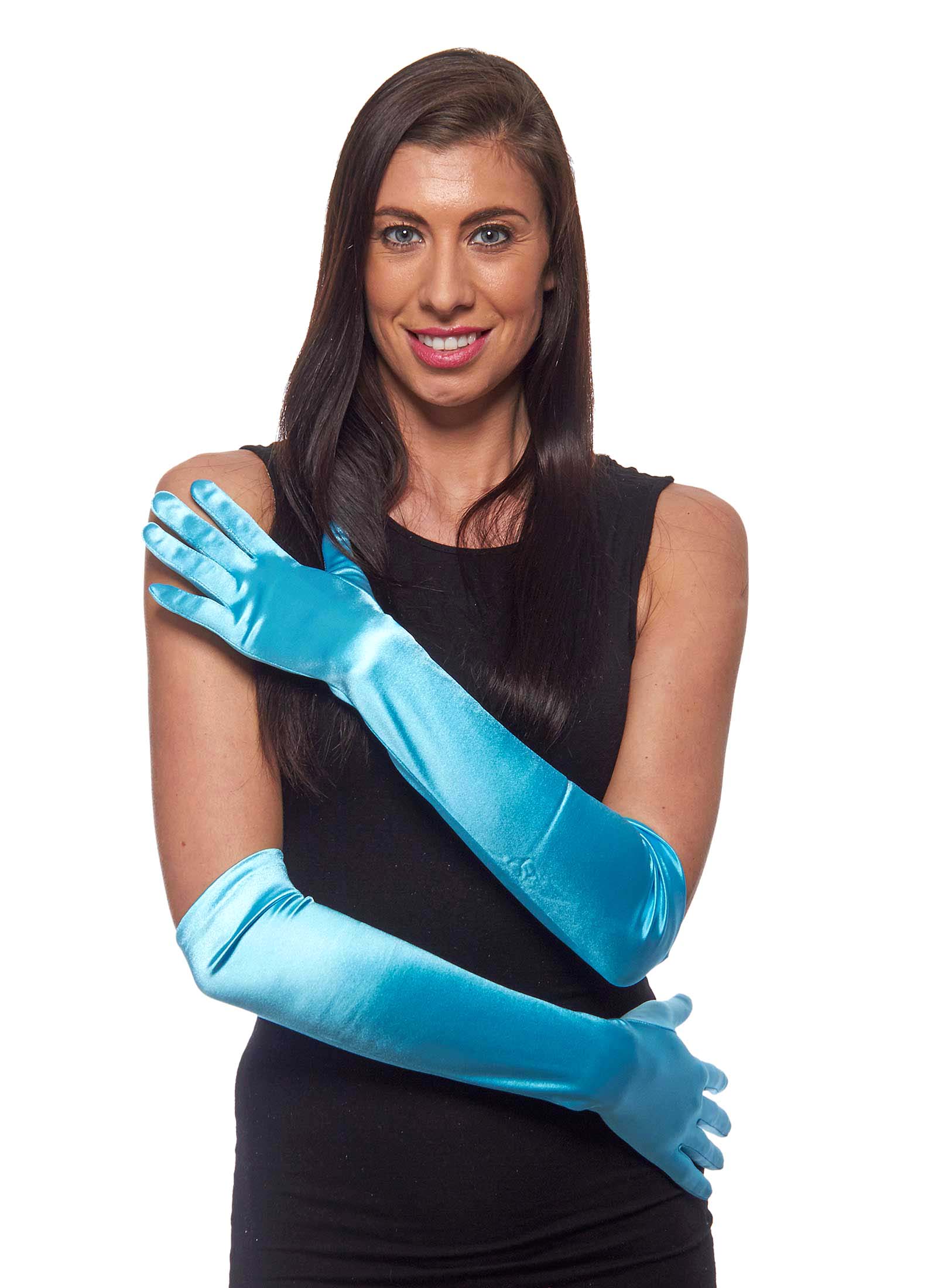 Over The Elbow 19" Very Long Satin Gloves