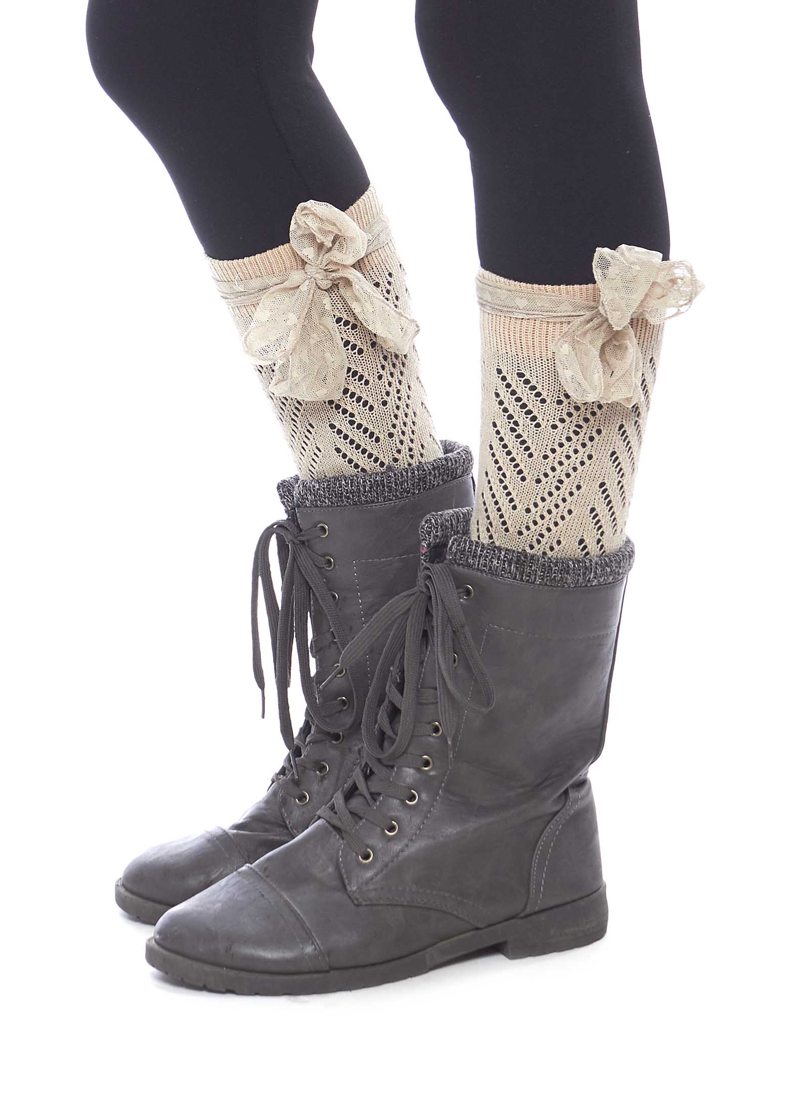 boot warmers lacy boot cuffs with bow knit leg warmers boot warmers lacy boot cuffs with bow knit leg warmers