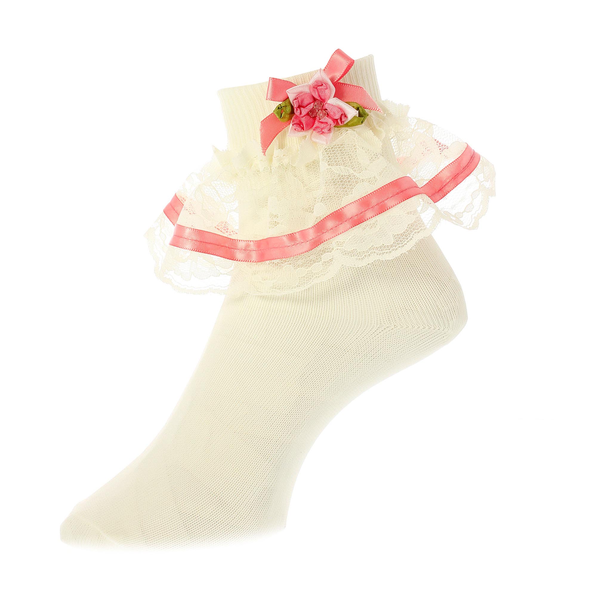 Corrine Ivory Lace Nylon Bobby Socks for Baby Girls eBay