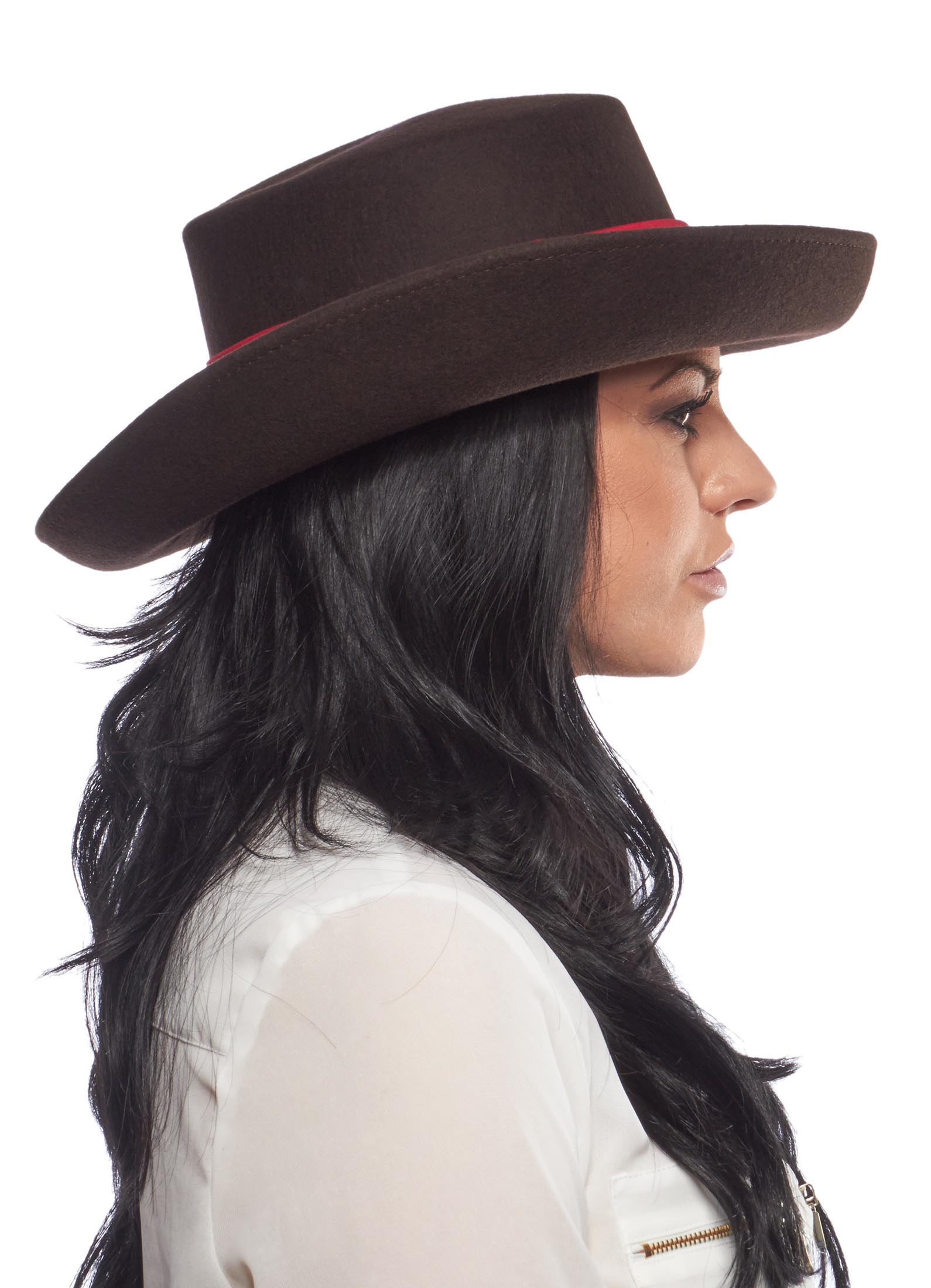 Ace of Hearts Flat Topped Ladies Wool Gambler Hat eBay