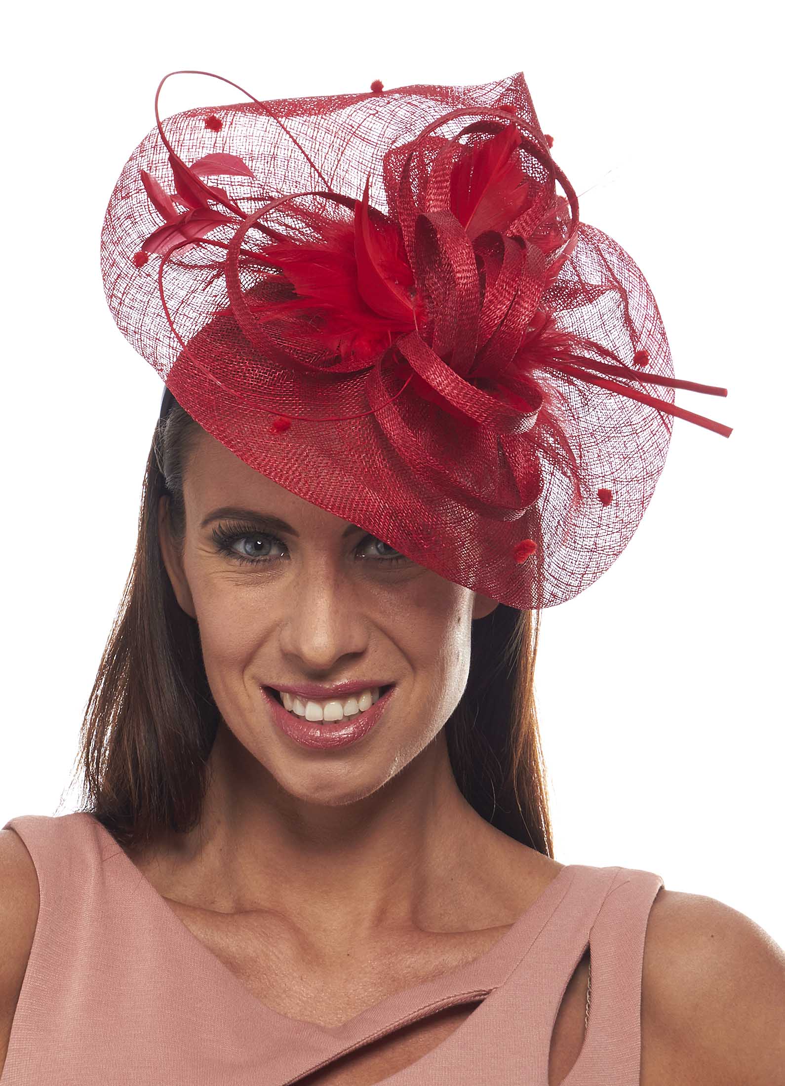 The Violet Hour Sinamay Fascinator Cocktail Hat with Quills eBay