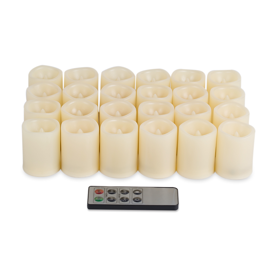 24pcs LED Flameless Color Changing Flickering White Candle UK eBay