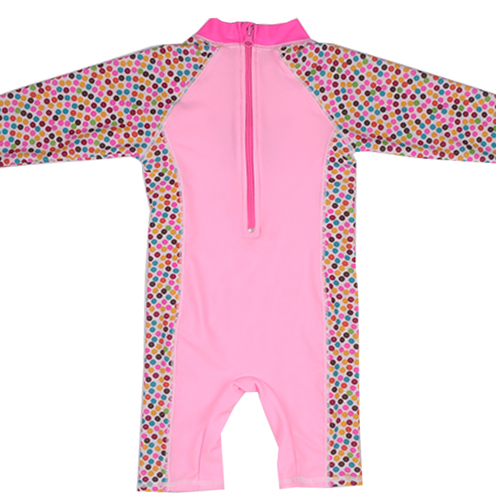 Girls Rash Guard SPF 50+ Swimsuit Onepiece Emoji Bathing Swimming