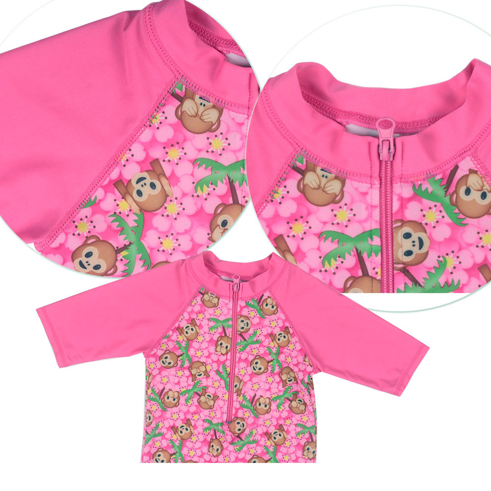 Kids Girl Sunscreen Swimsuit Beach SPF 50+ UV Protective Swimwear