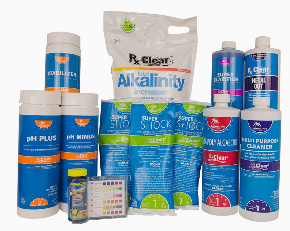 Deluxe Spring Pool StartUp Opening Chemical Kit For Pools Up To 7,500