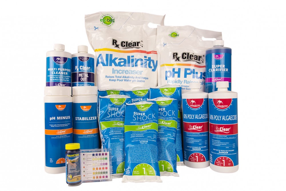 Deluxe Spring Pool StartUp Opening Chemical Kit For Pools Up To 15,000