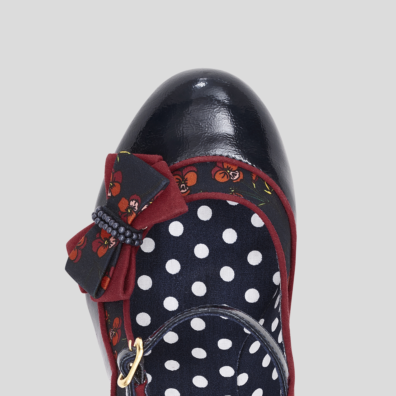 Ruby Shoo Camilla High Heel Mary Jane Shoes UK 2-9 EU 35-42 Navy Burgundy Black