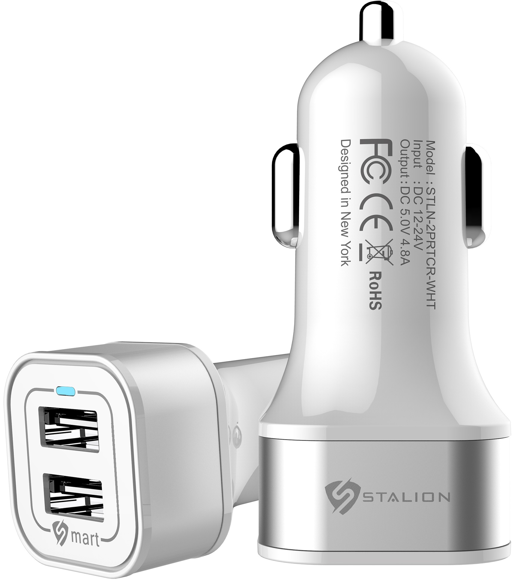 Stalion® Speedy Universal Vehicle Adapter Multiple Port Dual USB Car