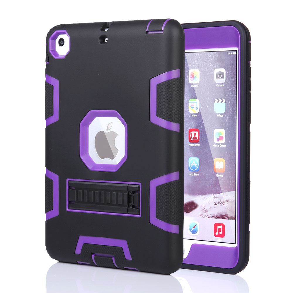 For iPad Air 2 iPad Mini Shockproof Heavy Duty Rubber With Hard Stand Case Cover eBay
