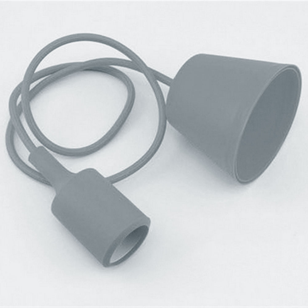 NEW E27 Silicone Ceiling Lamp Holder Light Socket Customize Rope Cord