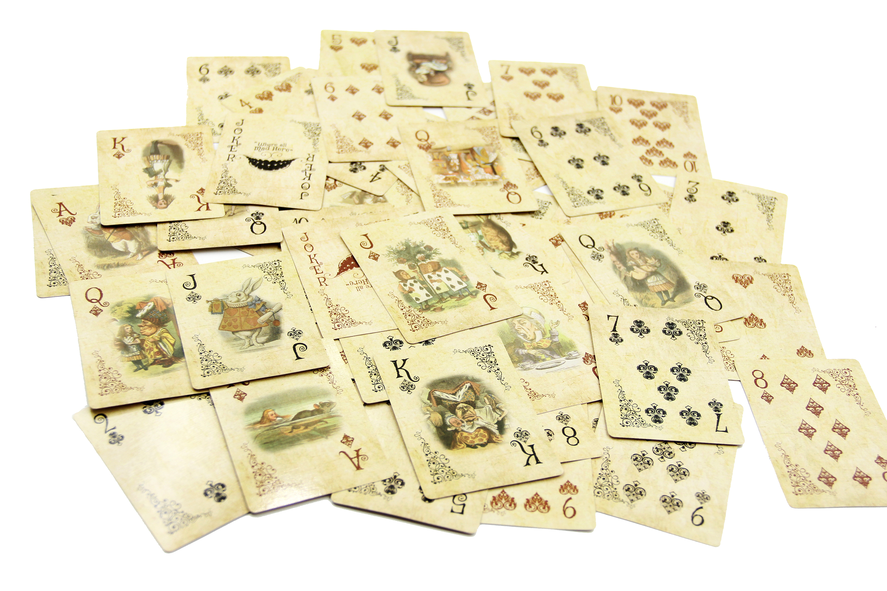 Alice In Wonderland Playing Cards Party Props Decoration Theme Full Set