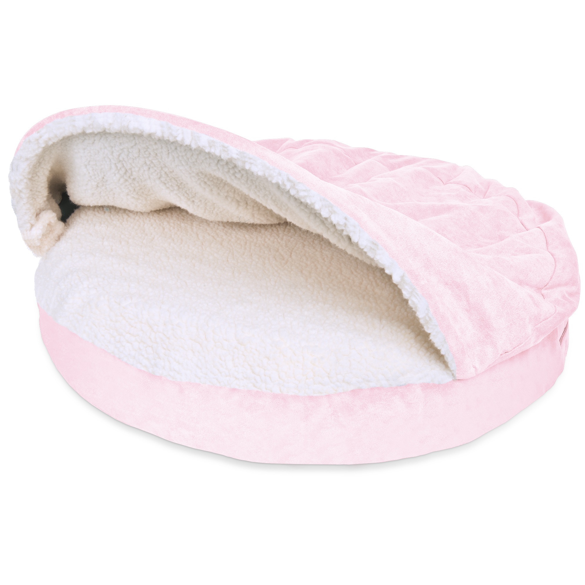 FurHaven Faux Sheepskin Snuggery Orthopedic Dog Cave Bed Pet Bed eBay