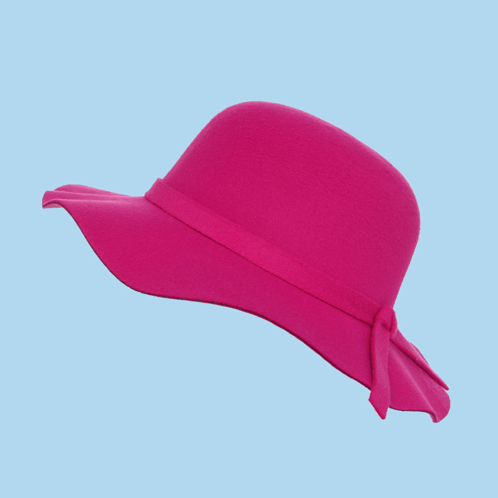 Fashion Kids Girls Wool Spinning Floppy Felt Wide Brim Sun Hat Cloche