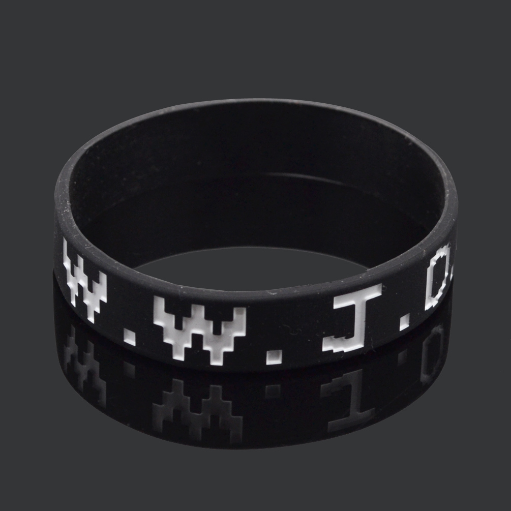 1x-WWJD-Sport-Armband-Bangle-Schmuck-What-Would-Jesus-Do-Was-Wuerde-Jesus-Tun