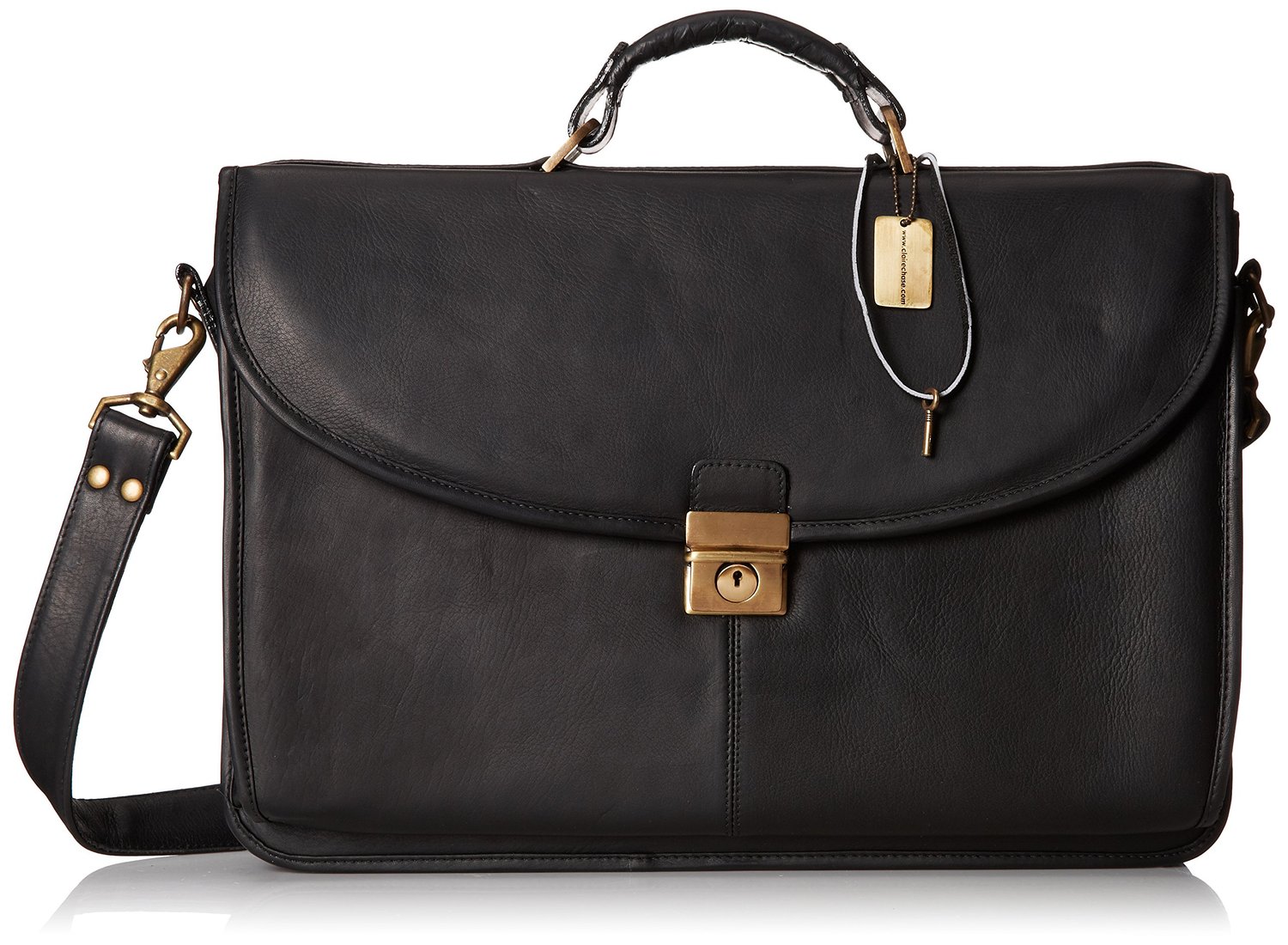 Claire Chase Manhattan Laptop Leather Lawyers Briefcase, Attorney Case